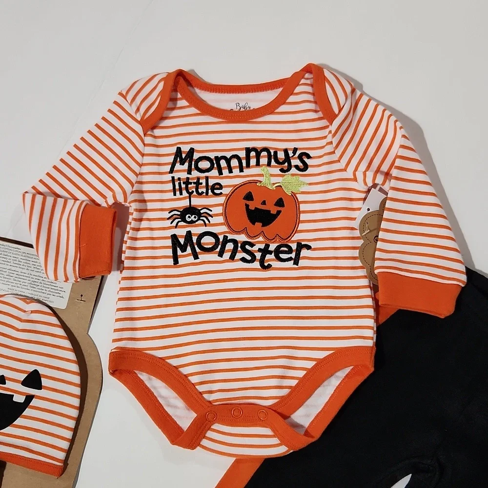 Baby Essentials Halloween 4pc Mommy's Little Monster Set (6M)